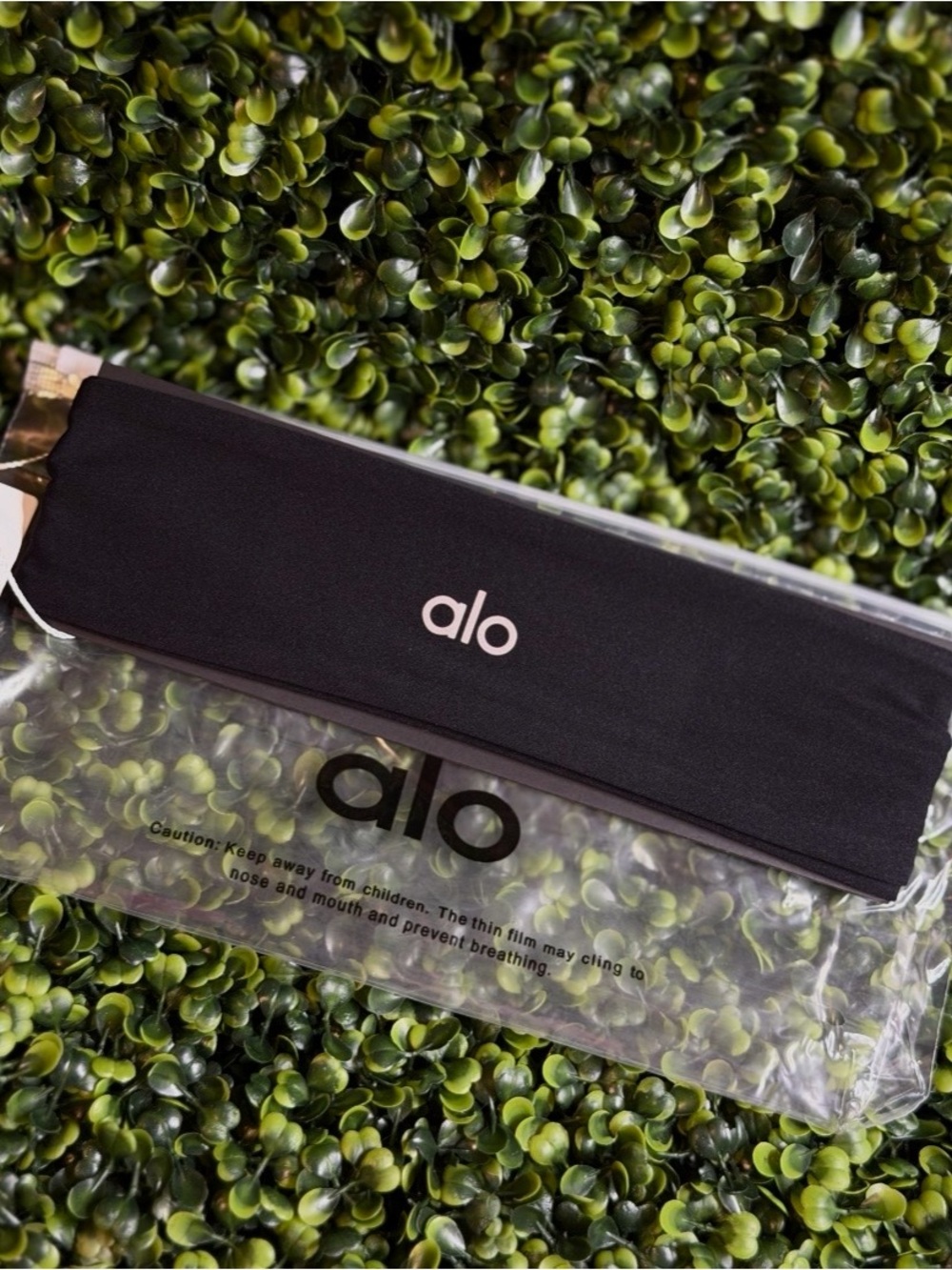 ALO Yoga Black Logo Headband
